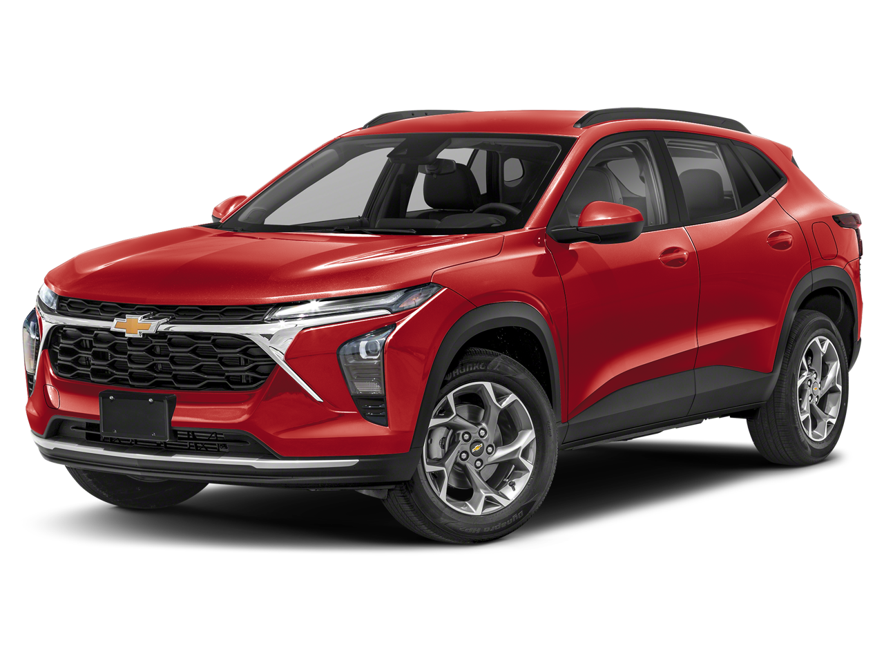 2026 Chevrolet Trax 1RS in Apex Red — front three-quarter view