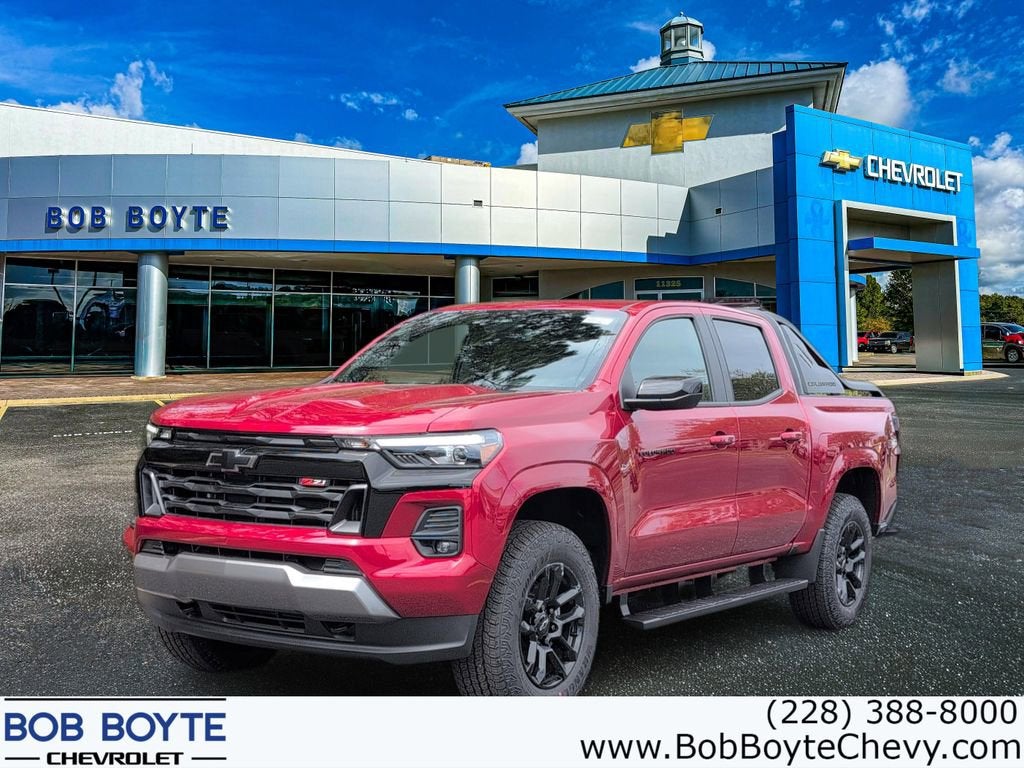 2026 Chevrolet Colorado Z71 in Radiant Red Tintcoat — front three-quarter view