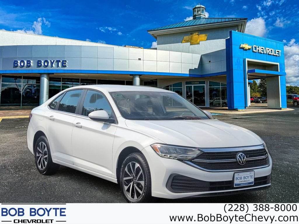 2024 Volkswagen Jetta S in White — front three-quarter view