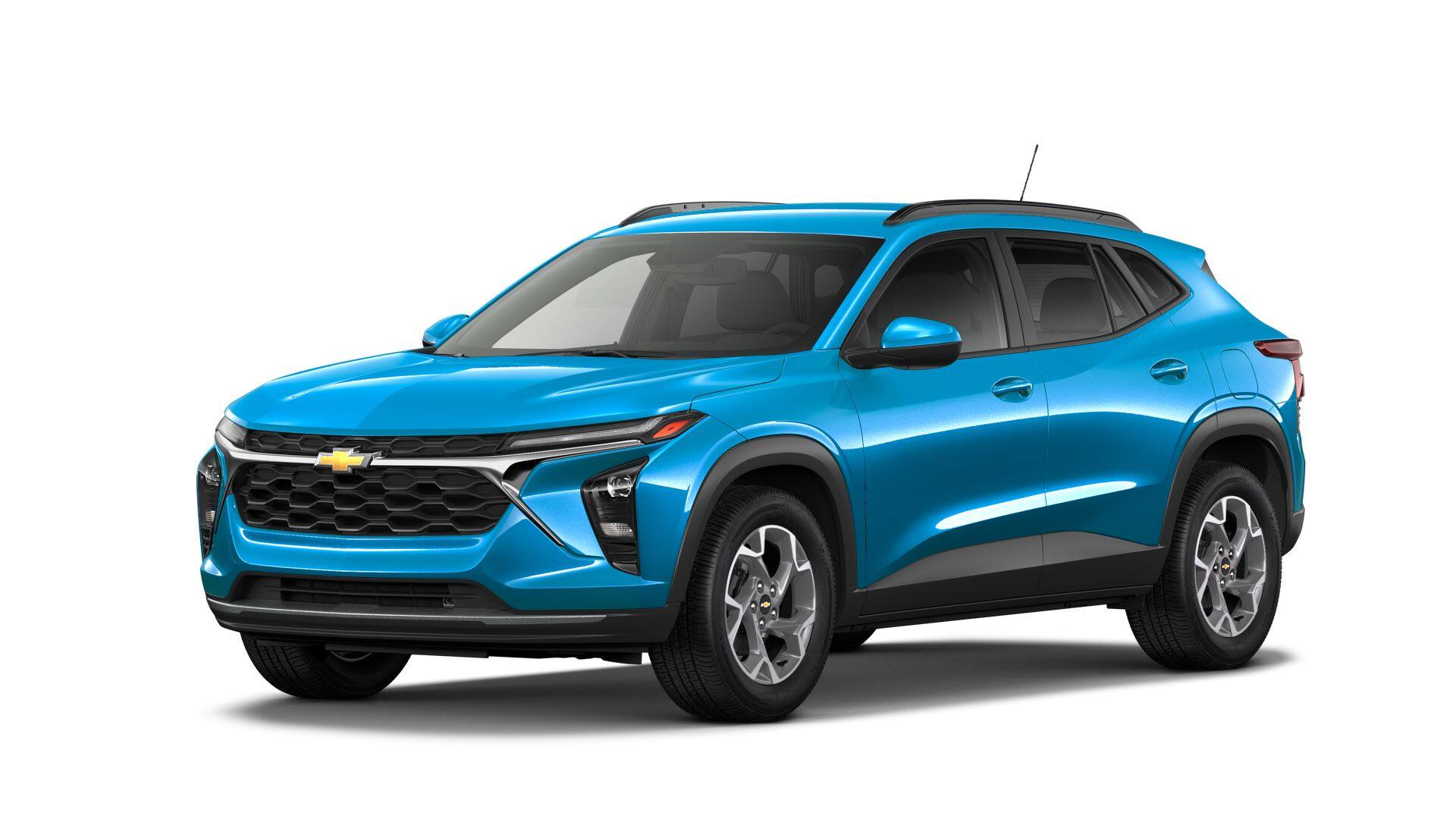 2026 Chevrolet Trax LT in Marina Blue Metallic — front three-quarter view
