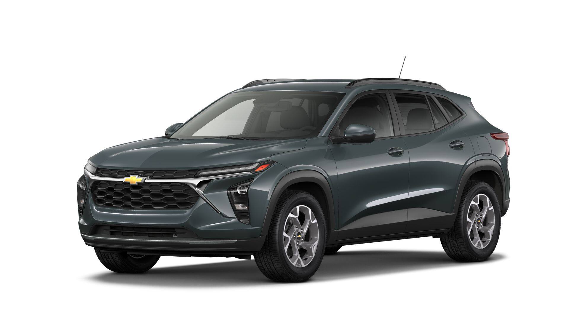 2026 Chevrolet Trax LT in Cypress Gray — front three-quarter view