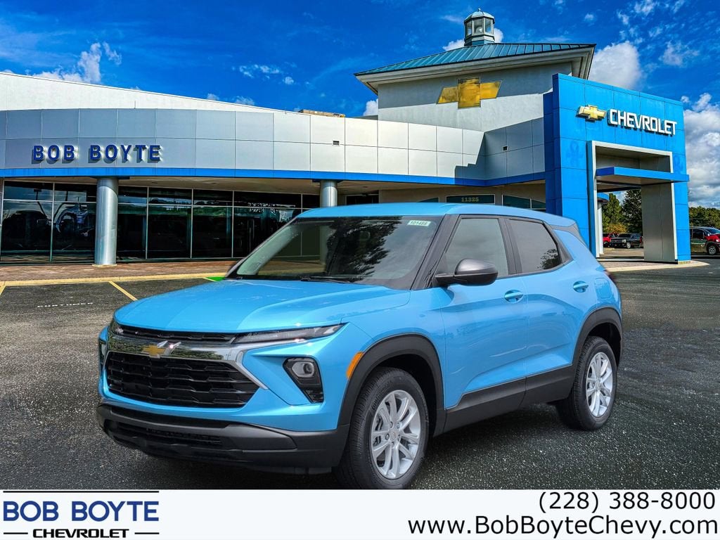 2026 Chevrolet Trailblazer LS in Marina Blue Metallic — front three-quarter view